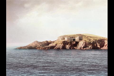Carmody Groarke - Burgh Island - Pool House - estuary view